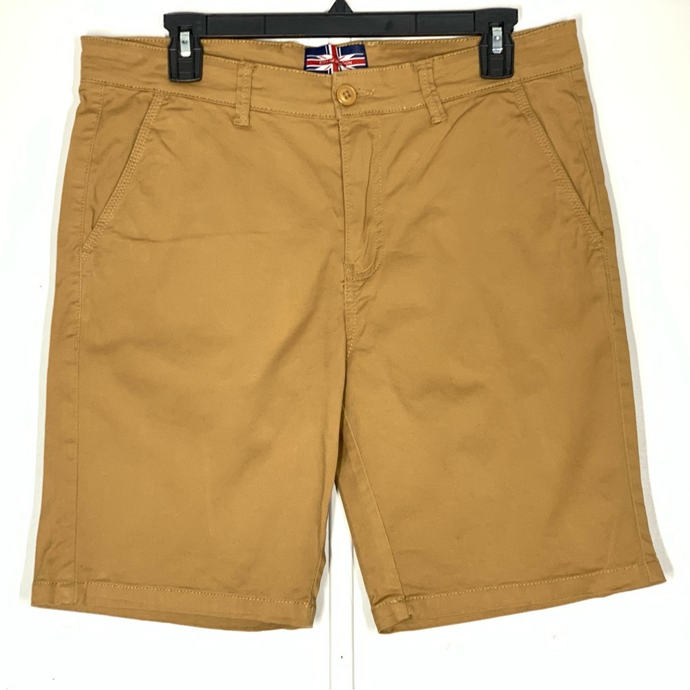Soul of London 9” Chino Casual Pants in Khaki
